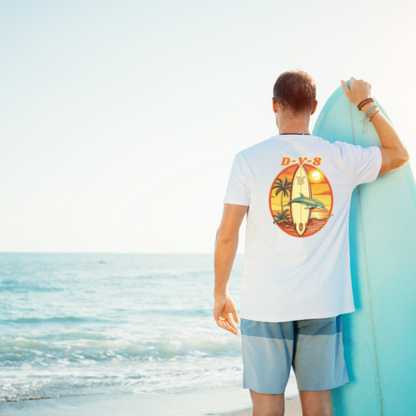 Retro Surf Unisex Crew Neck T-Shirt
