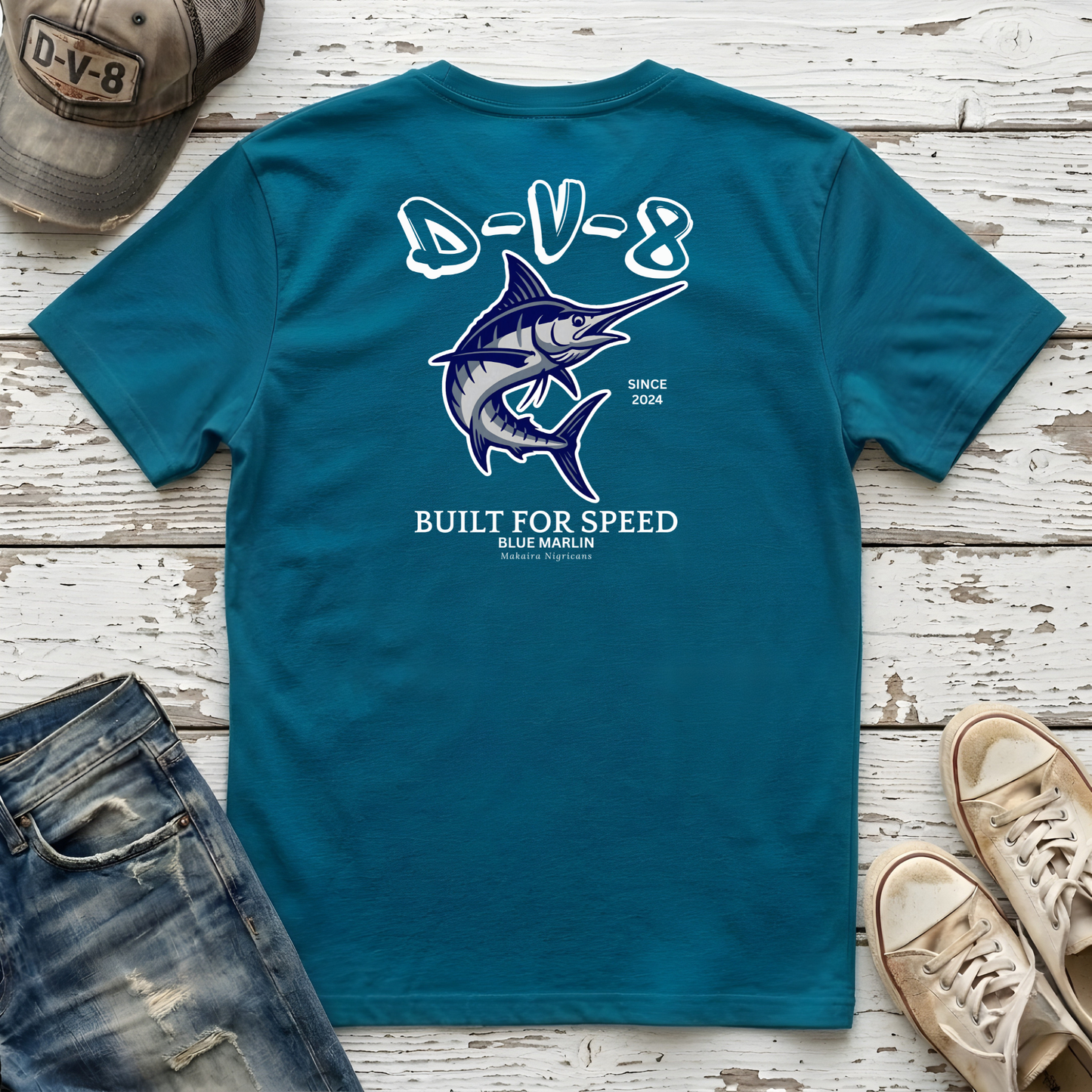 Blue Marlin Built For Speed Tee