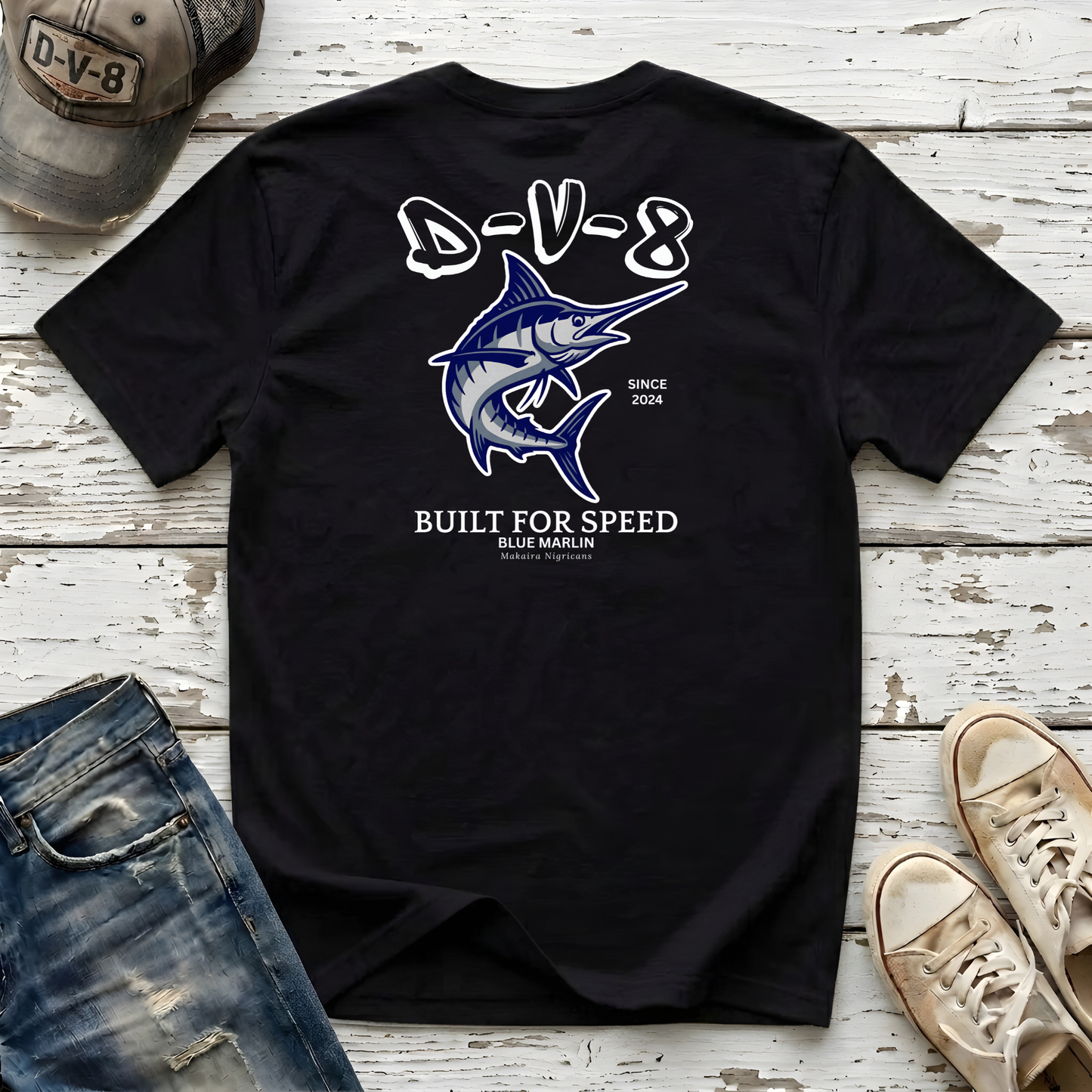 Blue Marlin Built For Speed Tee