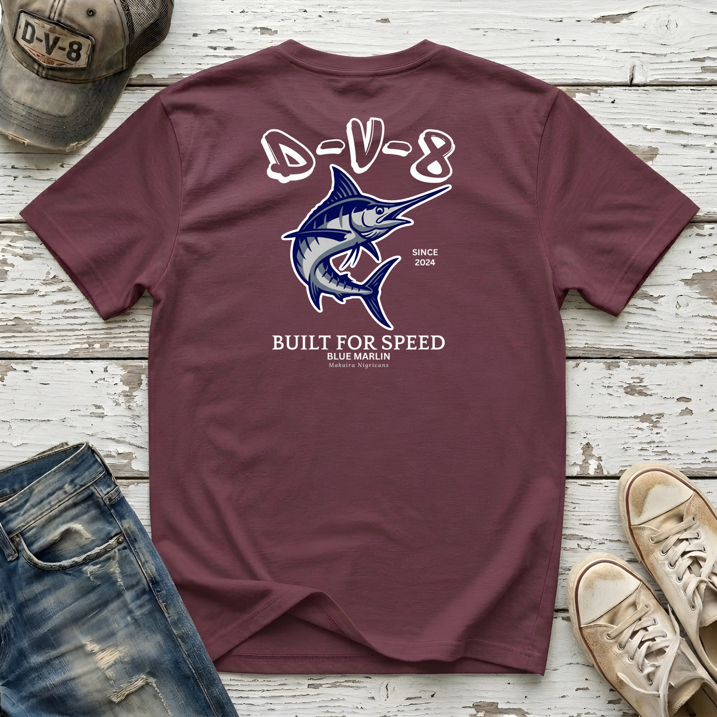Blue Marlin Built For Speed Tee