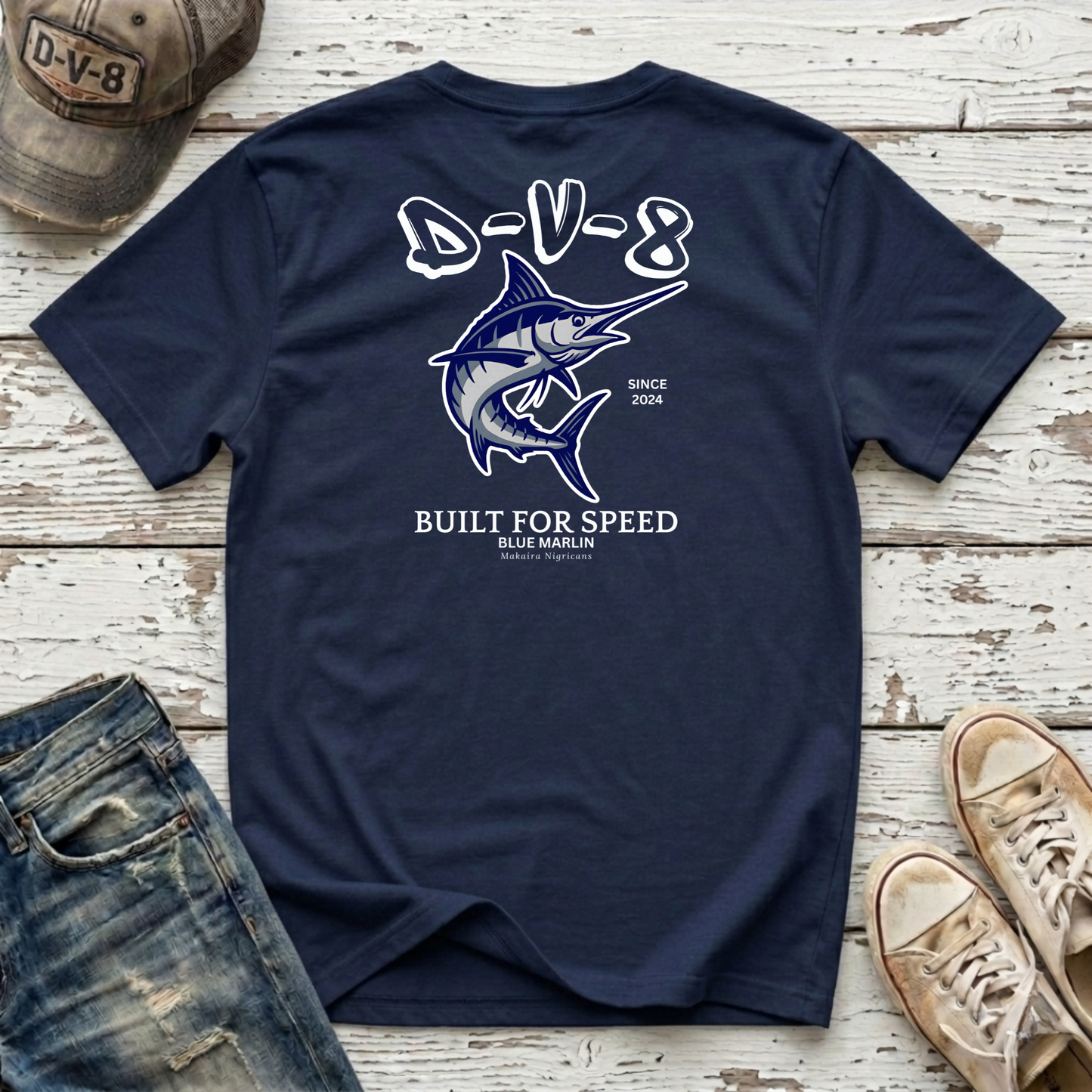 Blue Marlin Built For Speed Tee