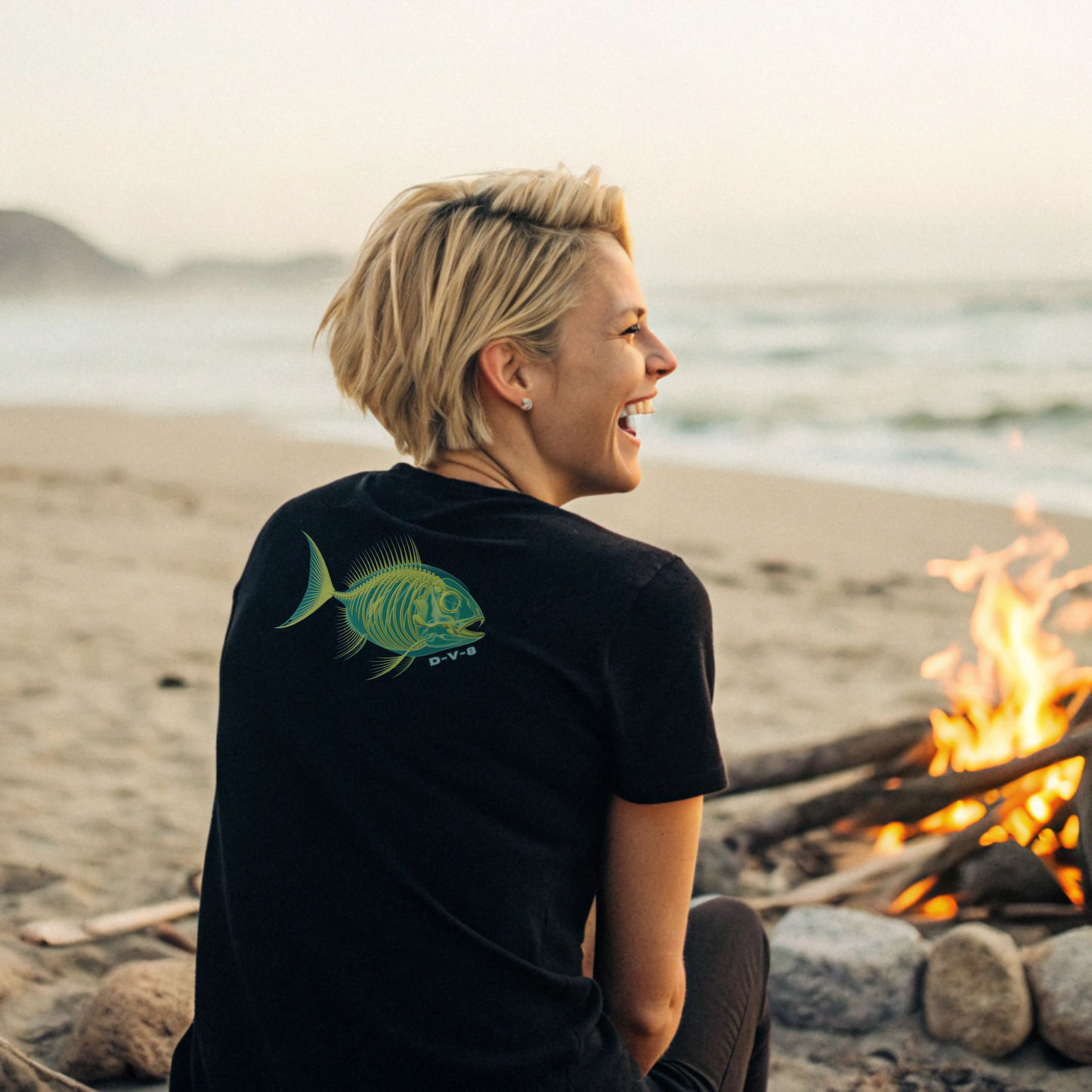 Ghost Fish Unisex Crew Neck T-Shirt
